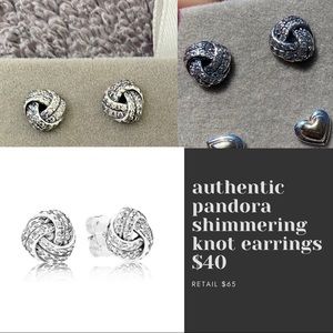 Love Knots!! Authentic Pandora Earrings